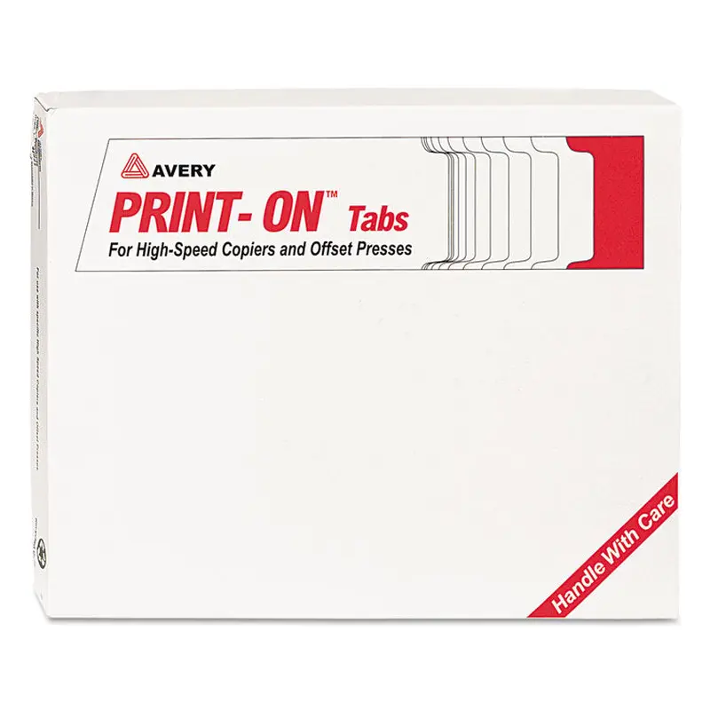 Customizable Print-On Dividers, For Xerox 4135 Copiers and Docutech, 3-Hole Punched, 5-Tab, 11 x 8.5, White, 30 Sets