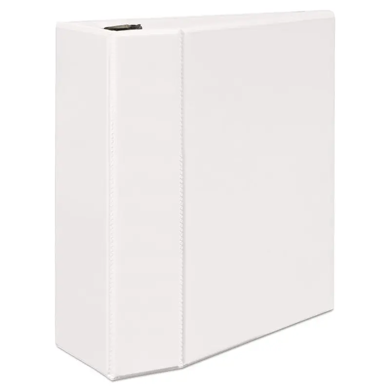 Durable View Binder with DuraHinge and EZD Rings, 3 Rings, 5" Capacity, 11 x 8.5, White, (9901)