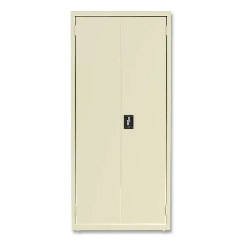 Economy Assembled Storage Cabinets, 3 Shelves, 30  x 15  x 66 , Putty