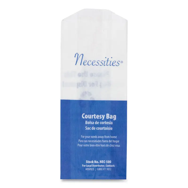Feminine Hygiene Convenience Disposal Bag, 3  x 1.5  x 7.75 , White, 500/Carton
