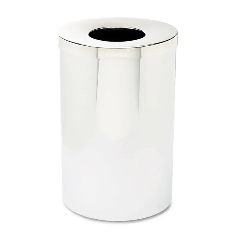 Reflections Receptacles, 35 gal, Steel, Chrome