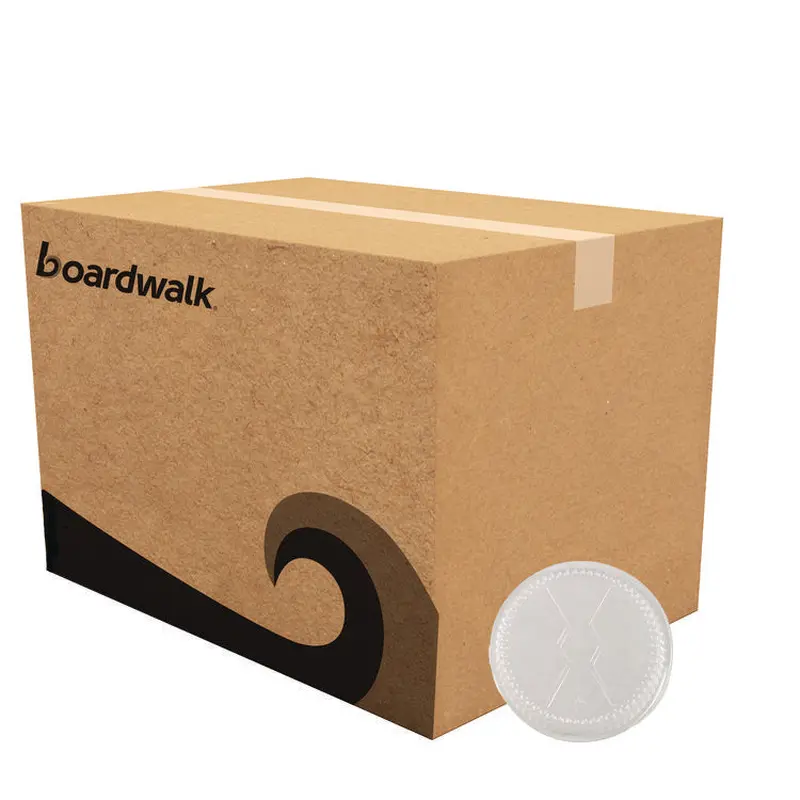 Round Aluminum To-Go Container Lids, Dome Lid, 7 , Clear, Plastic, 500/Carton