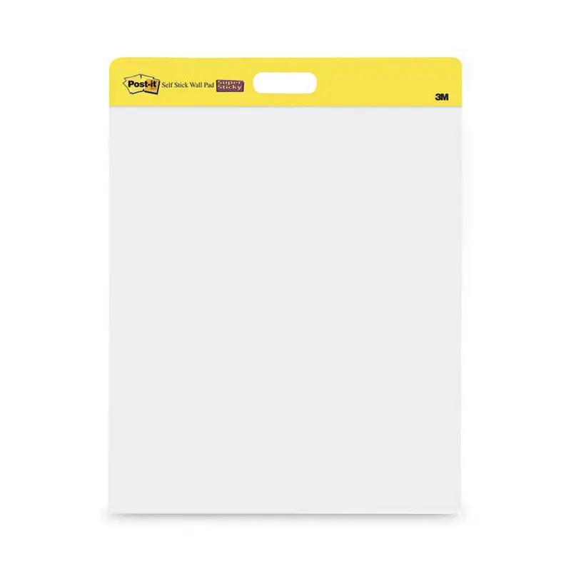 Self-Stick Wall Pad, Unruled, 20 x 23, White, 20 Sheets/Pad, 2 Pads/Pack, 2 Packs/Carton