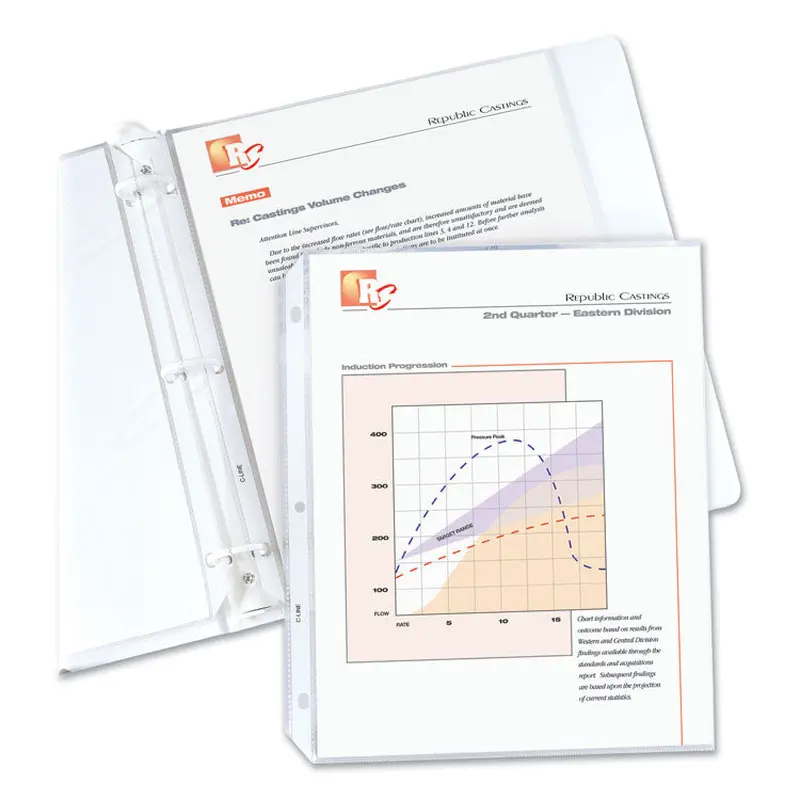 Standard Weight Polypropylene Sheet Protectors, Non-Glare, 2", 11 x 8.5, 50/Box
