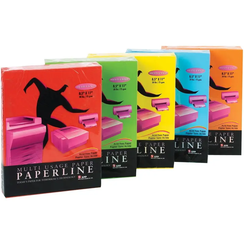 APP Inkjet, Laser Colored Paper - Letter - 8 1/2" x 11" - 20lb - Deep Red