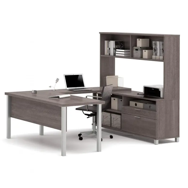 BeStar Pro-Linea U-Shaped Workstation with Hutch