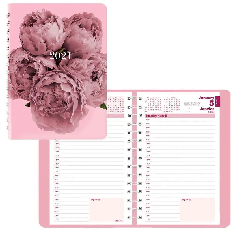 Blueline Pink Ribbon Daily Diary