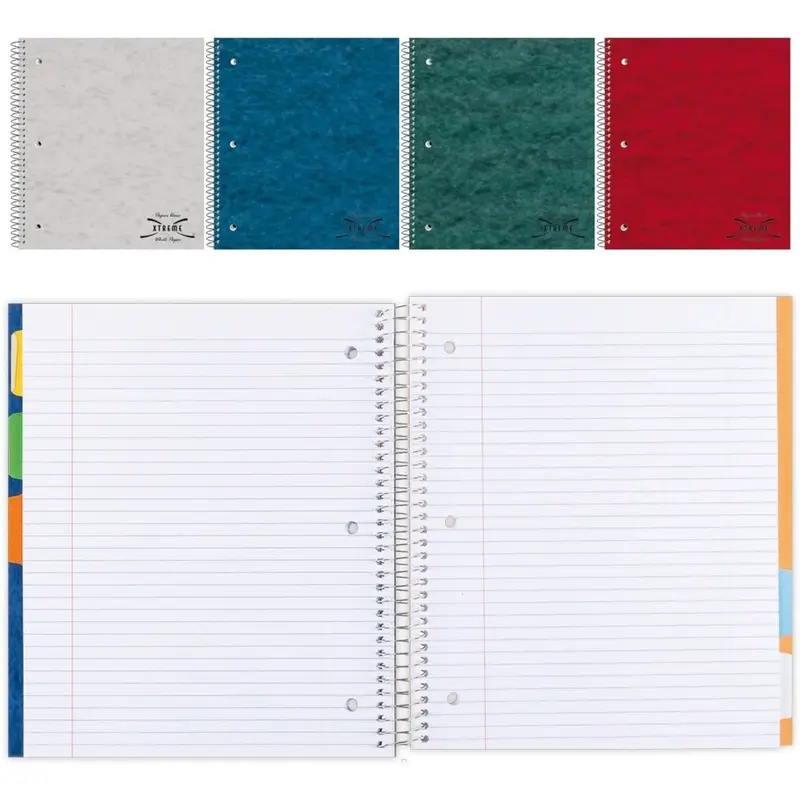 Blueline Xtreme White 5-Subject Notebook