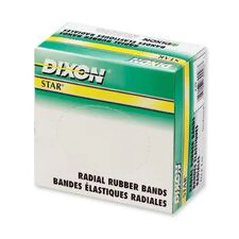 Dixon Star Radial Rubber Band - Size: #19 - 0.25 lb/in - 1 Box - Rubber