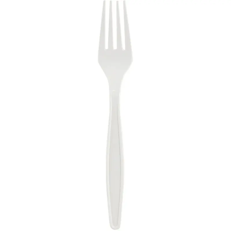 Eco Guardian 7" Medium Weight Forks - White - 50 / Pack