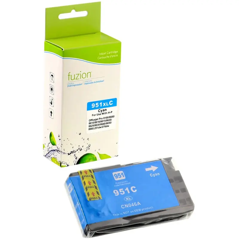 fuzion Remanufactured Ink Cartridge - Alternative for HP 951XL - Cyan