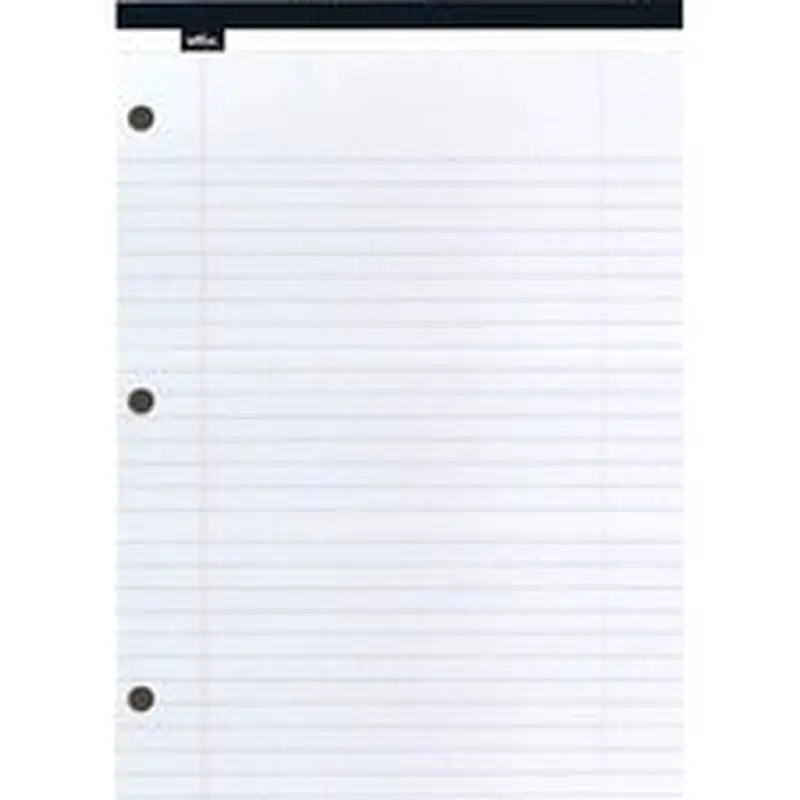 Offix Figuring Pad - 50 Sheets - Ruled - 3 Hole(s) - 8 1/2" x 11" - 10/pack
