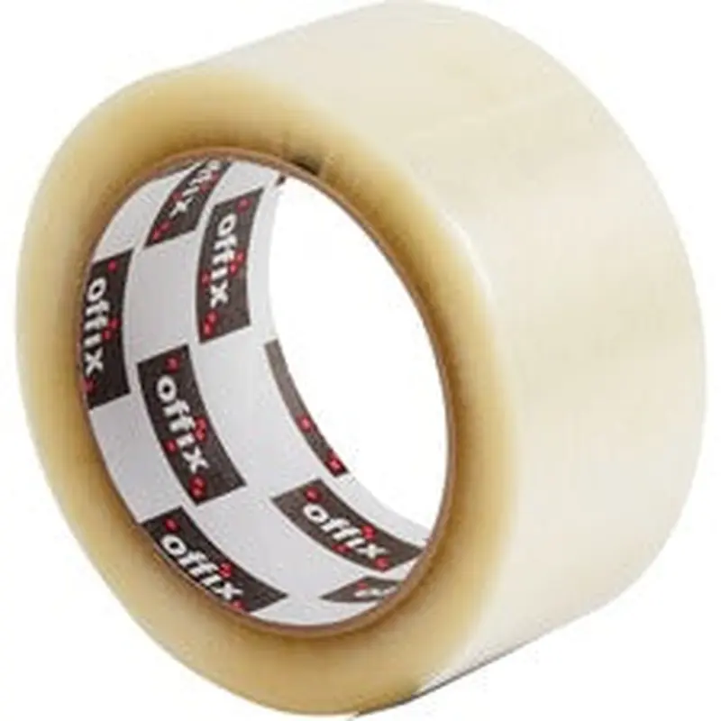 Offix Packaging Tape - 109.4 yd (100 m) Length x 2" (50.8 mm) Width - 6 / Pack