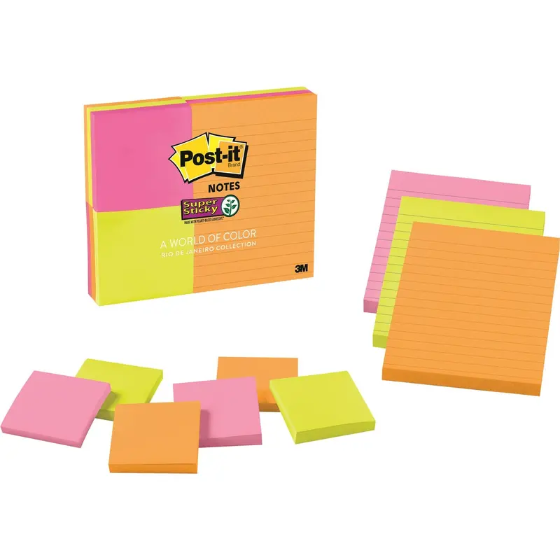 Post-it® Super Sticky Notes - Rio de Janeiro Color Collection