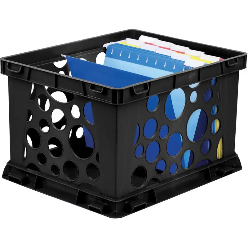 Storex Lightweight Portable File Crate