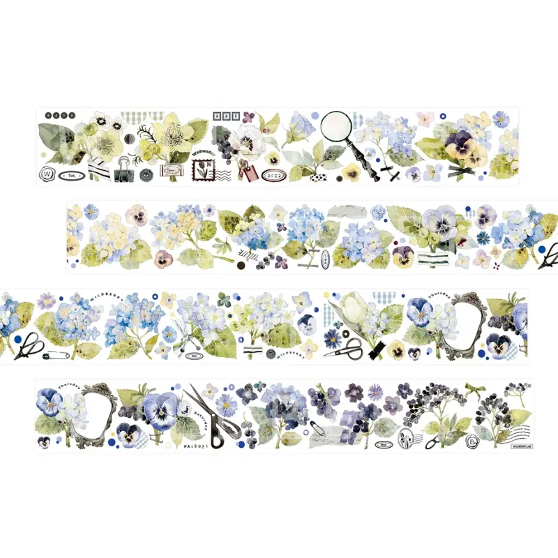 Berries & Hydrangea 150cm Washi Sampler