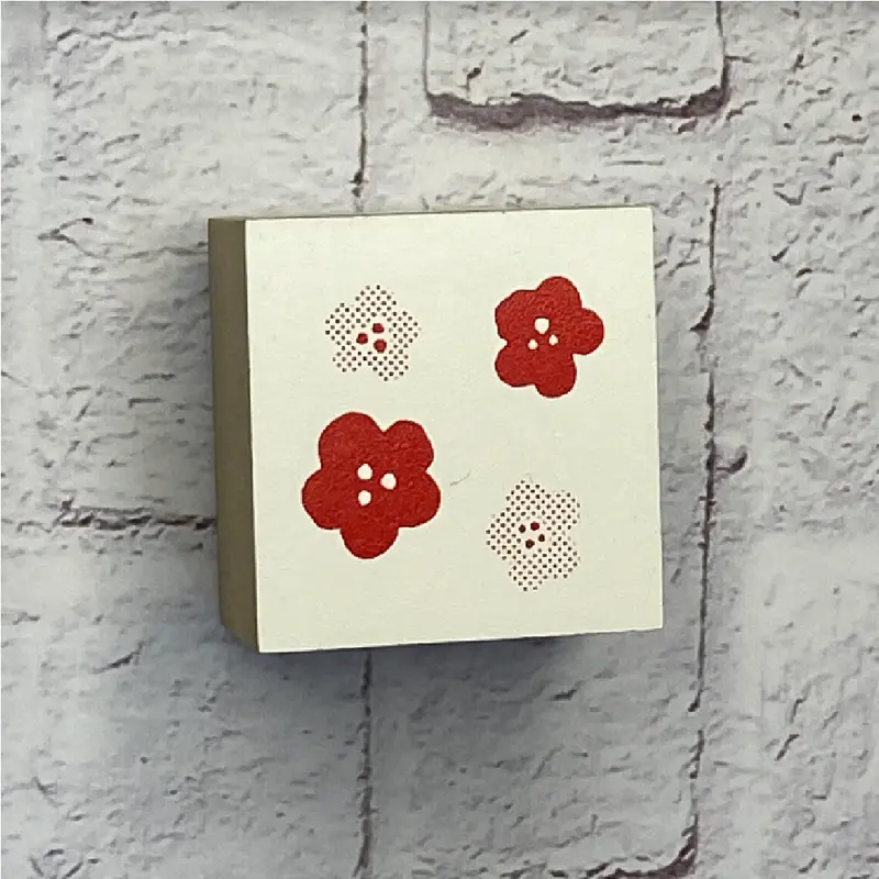 Beverly Rubber Stamp - Red Flower