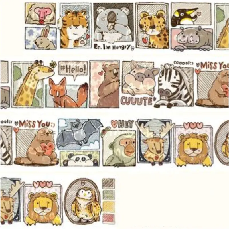 MeatBall Washi SamplerAnimals 35cm