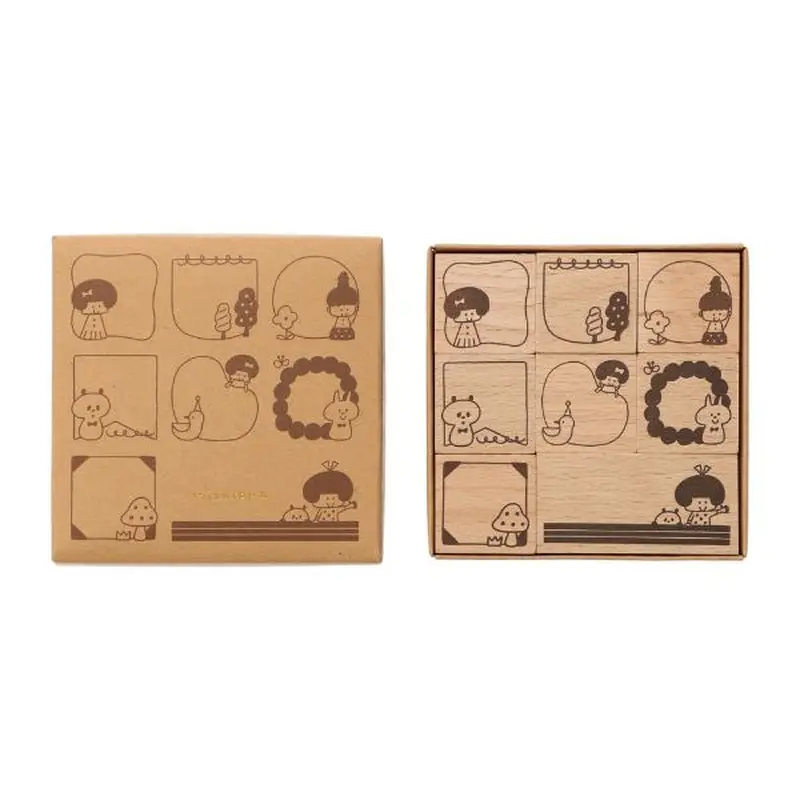 Mizutama Wooden Stamp Set FrameSTM1-A