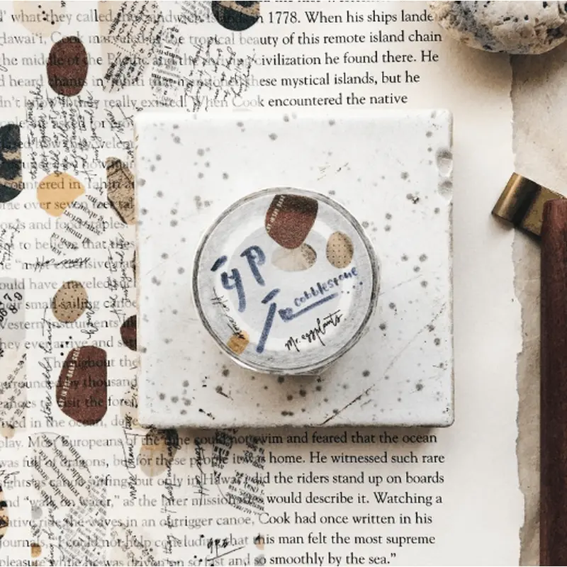 Mr.Eggplants Washi Tape - Cobblestone