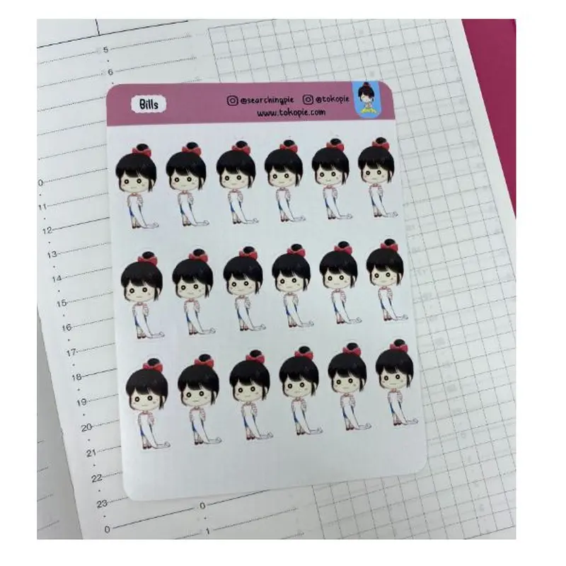 P007 Pie Sticker - BillsPremium Matte