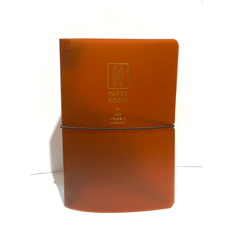 Paper Room Insert Clear Folder For Travelers Notebook - BrownRegular