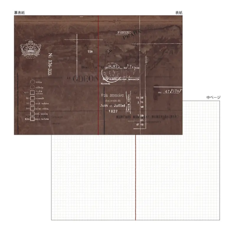 Papier Platz Sunny Sunday Thread Binding A5 Notebook37-308