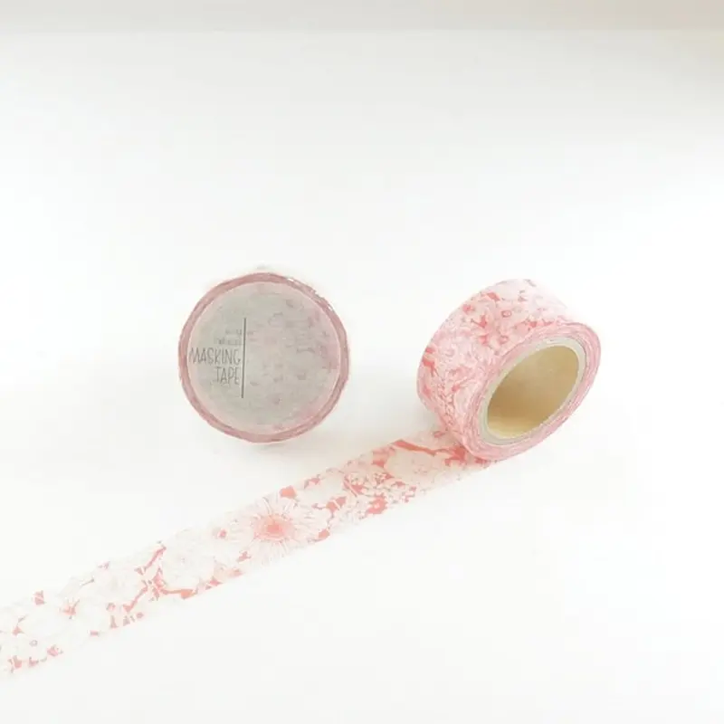Round Top MiriKulo:rer Masking Tape - Pink Flower