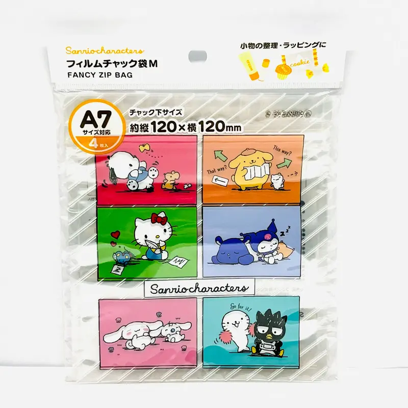 Sanrio Characters Fancy Zip Lock Bag MultifunctionalSize M (A7)