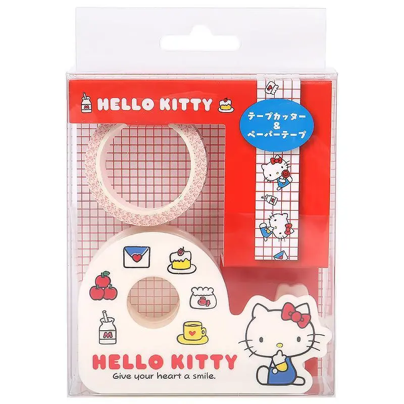 Sanrio Characters Tape Cutter and Paper Tape SetHello Kitty