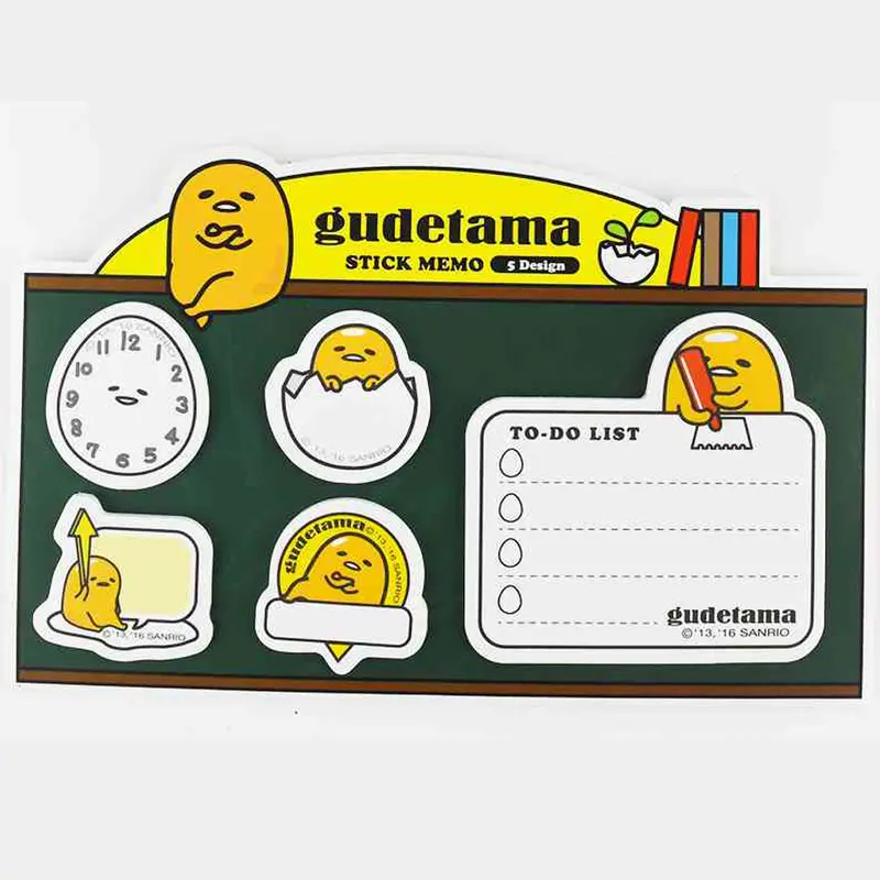 Sanrio Gudetama Sticky Note Memo Blackboard
