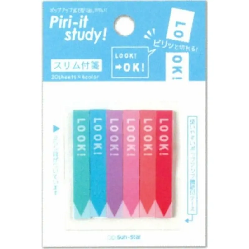 Slim Sticky Note Piri-it Study!Blue OK