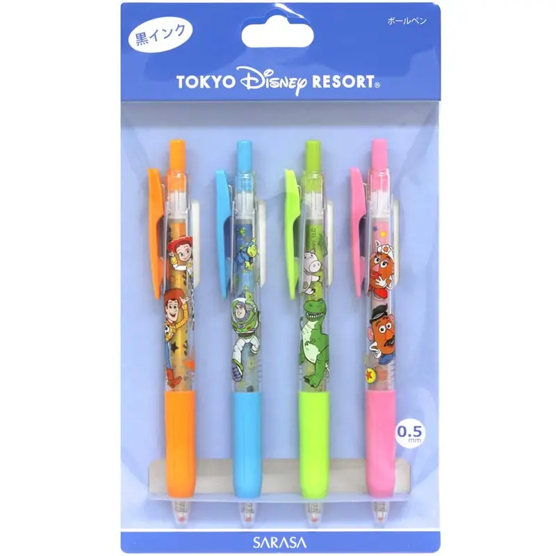 Tokyo Disney Resort Sarasa Ballpoint Pen Toy Story Set 4