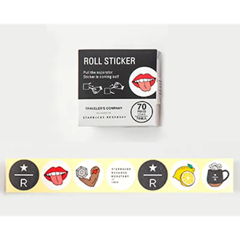 Traveler's Factory Roll Sticker Starbucks RoasteryYELLOW