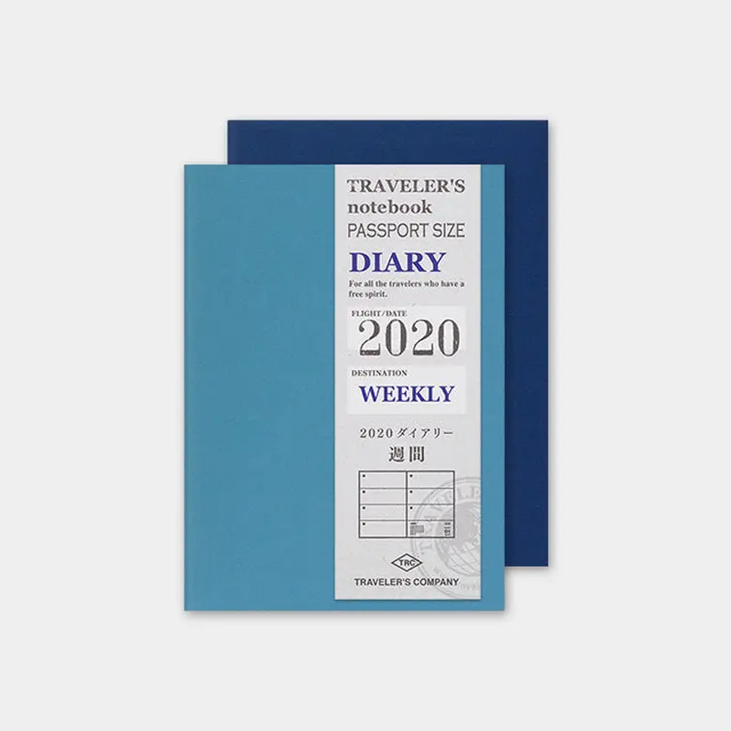 Traveler's Notebook Refill 2020 Weekly Passport Size