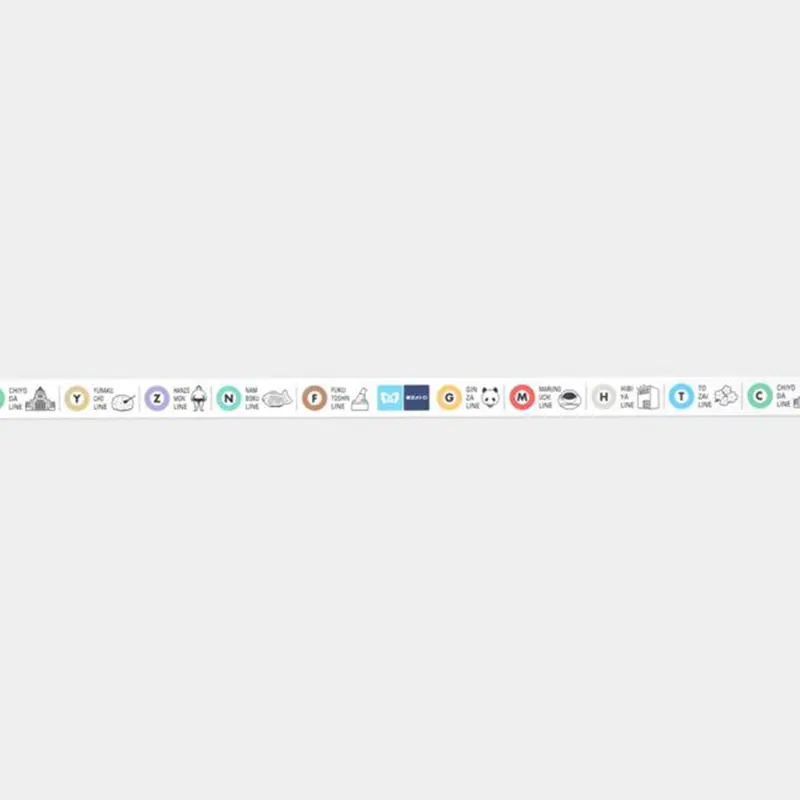 Washi Sampler 1M - Traveler's Factory Tokyo Metro Trip