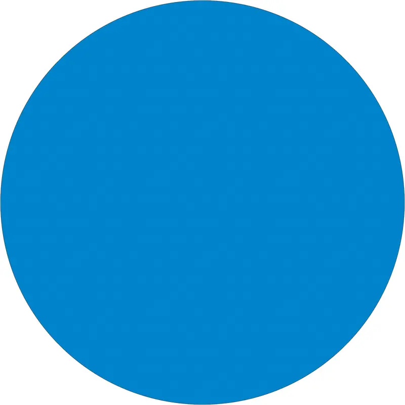 1" Light Blue Inventory Circle Labels 500/Roll