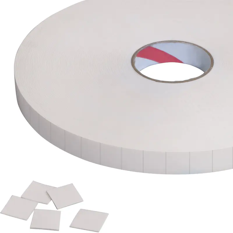1 x 1" 1/16" Double Sided Foam Squares 324/Case