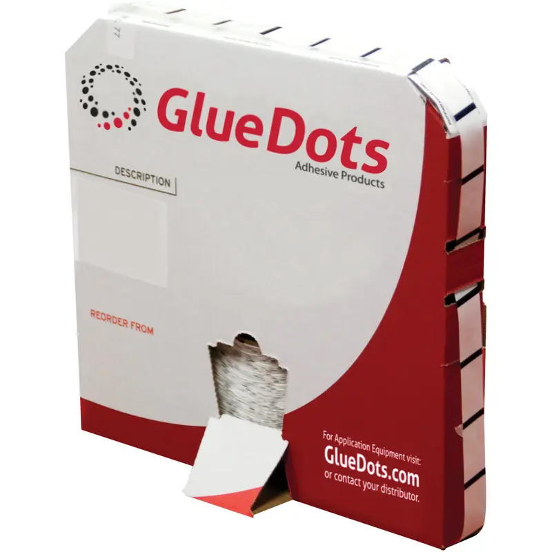 1/2" - High Tack Glue Dots - Low Profile 4000/Case