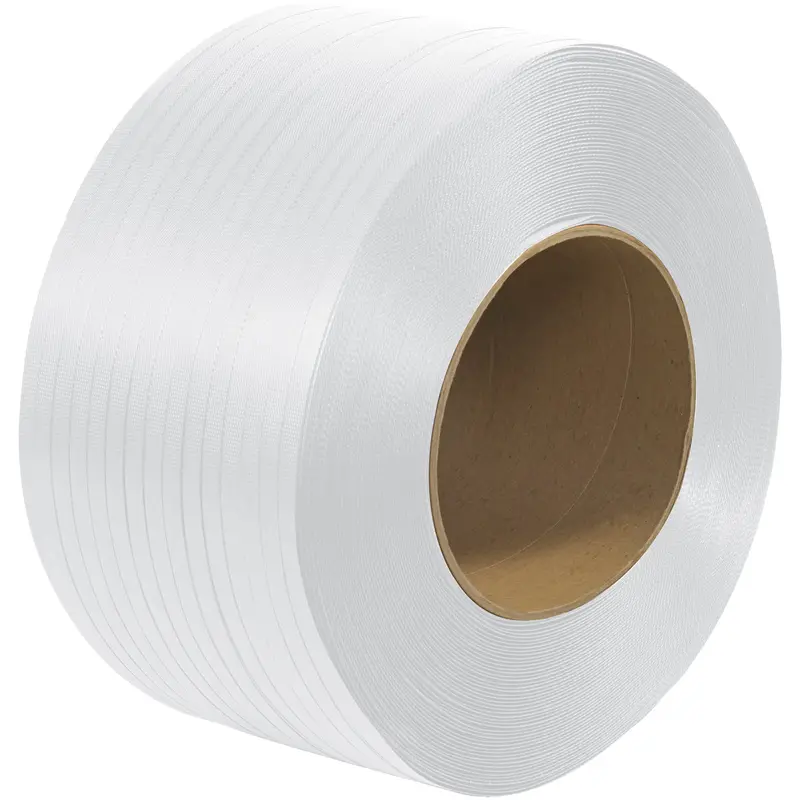 1/4" x .022 200# (9x8) Polypropylene Strap 17,000 Feet WHITE