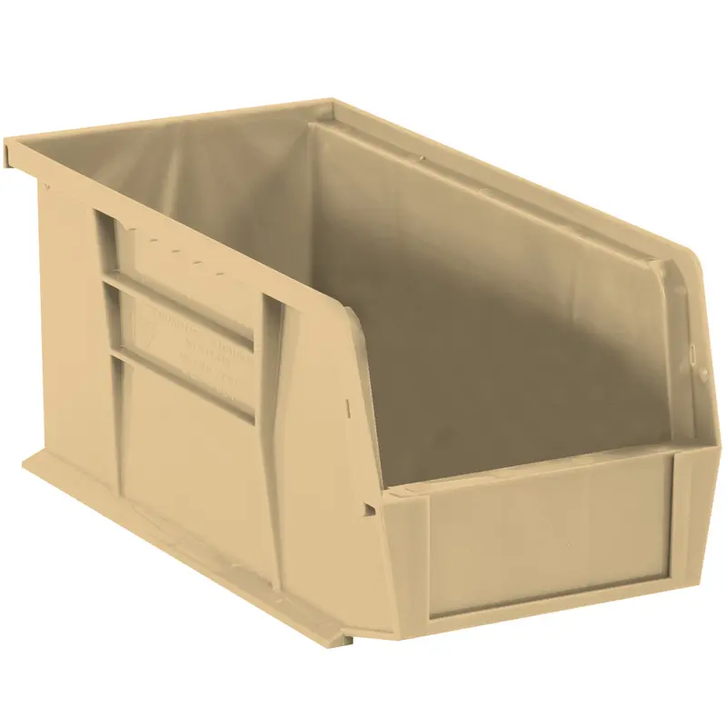 10 7/8 x 5 1/2 x 5 Ivory Plastic Bin Boxes 12/Case