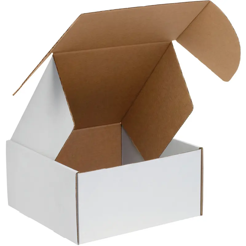 10 x 10 x 4 White Deluxe Literature Mailers  50/Bundle