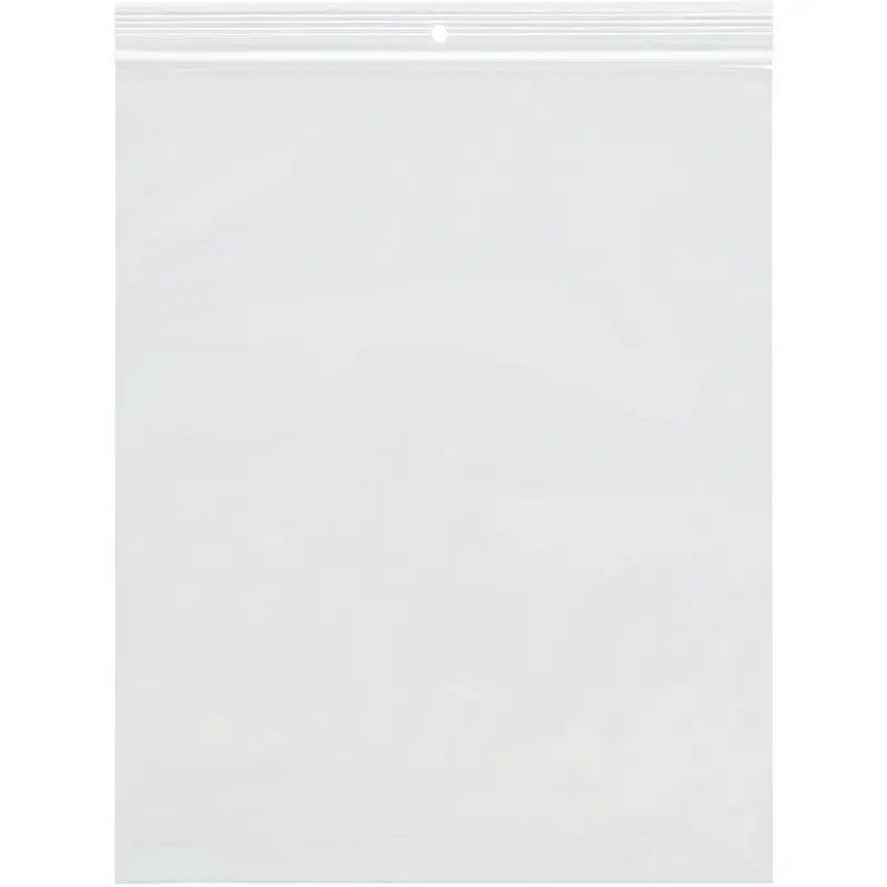 10 x 12 (2 mil) Reclosable Poly Bags With Hang Hole 1000/Case