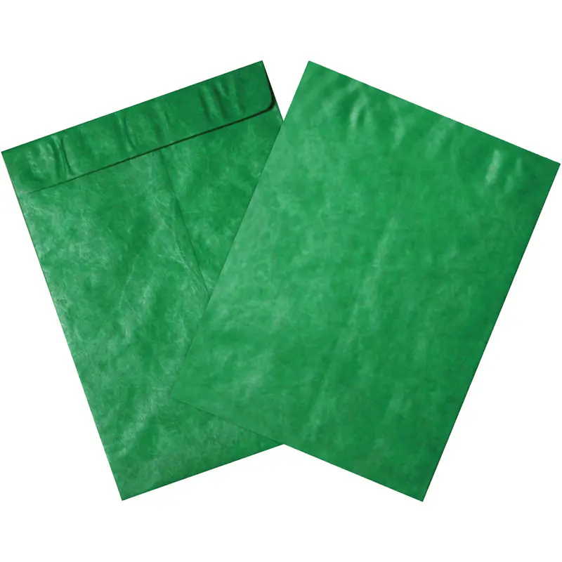 10 x 13 Green Tyvek Envelopes 100/Case