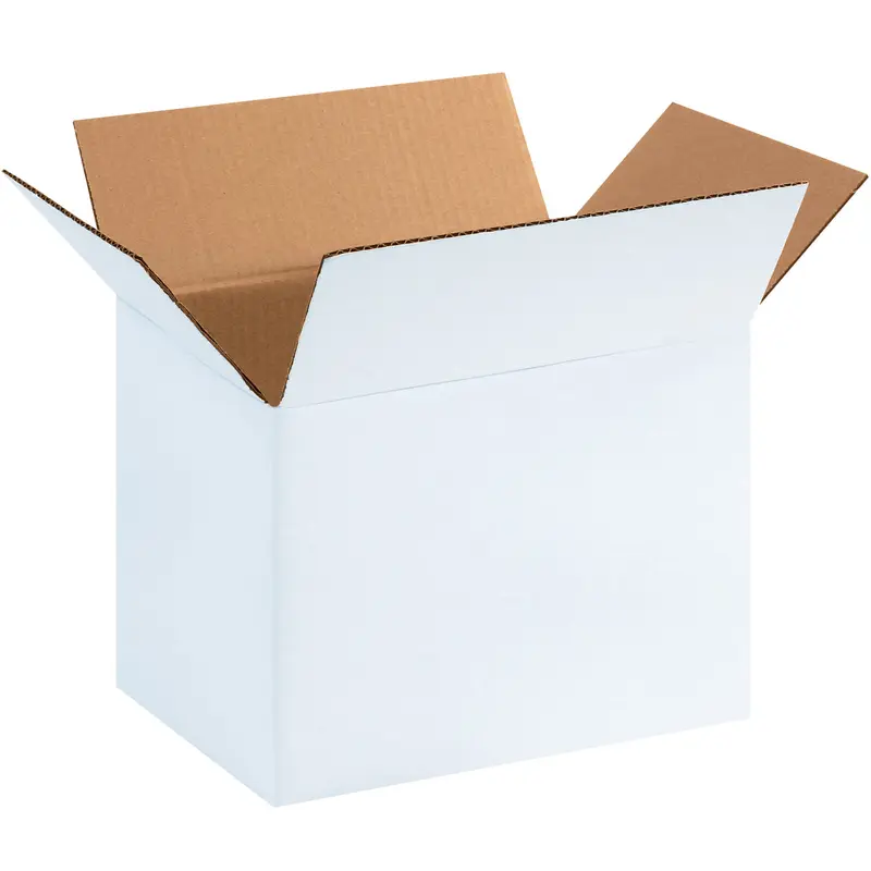 11 1/4 x 8 3/4 x 8 White Corrugated Boxes 25/Bundle