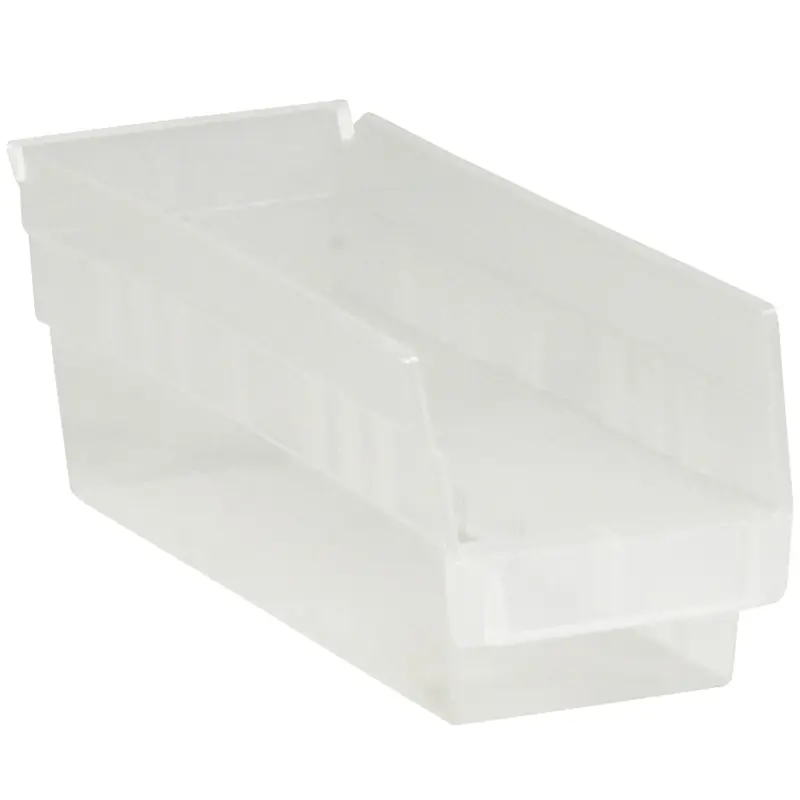 11 5/8 x 4 1/8 x 4 Clear Plastic Shelf Bin Boxes 36/Case