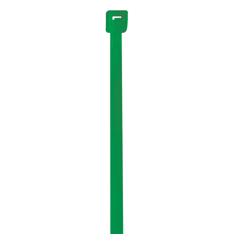 11" (50 lb Tensile) Green Cable Ties 1000/Case