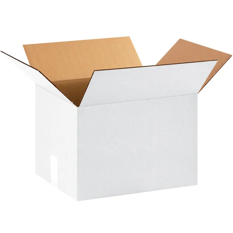 16 x 12 x 12 White Corrugated Boxes 25/Bundle
