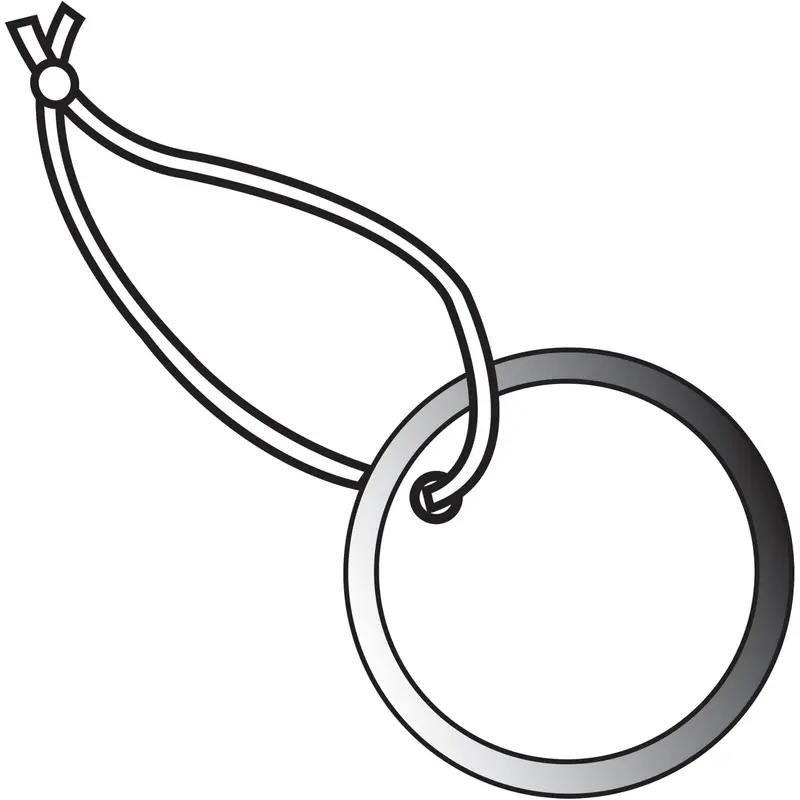 2" Metal Rim Tags - Pre-Strung 100/Case
