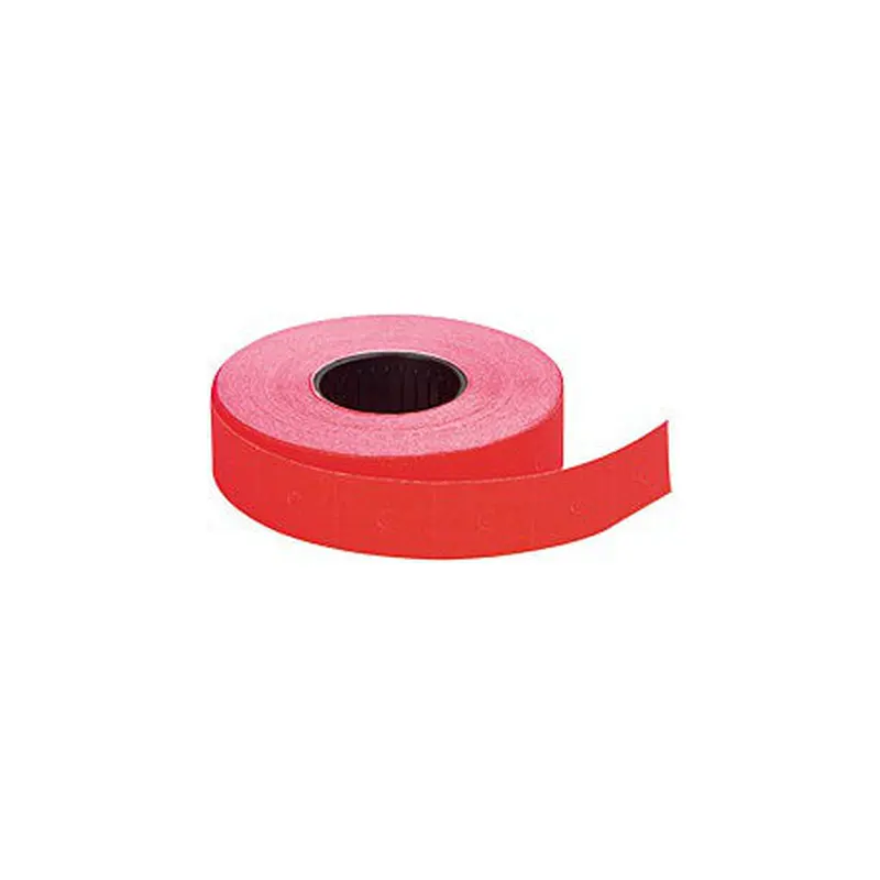 2-Line (3/4 x 5/8) Fluorescent Red Price Label 1000/Roll